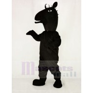 Black Mustang Horse Mascot Costume Animal