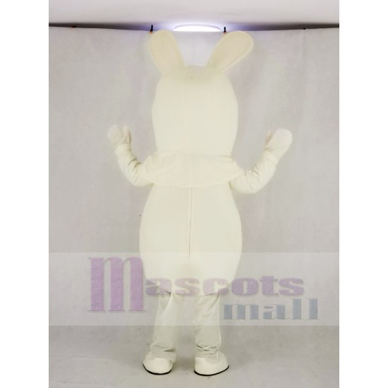 Rayman Raving Rabbit Mascot Costume with Blue Eyes