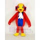 Tête jaune Oiseau Cygne Rouge Costume de mascotte Animal