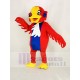 Yellow Head Red Swan Bird Mascot Costume Animal