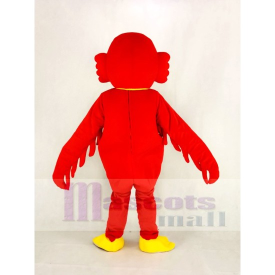 Yellow Head Red Swan Bird Mascot Costume Animal