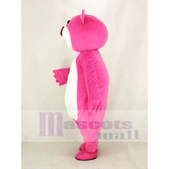 Pink Bear Mascot Costume Animal