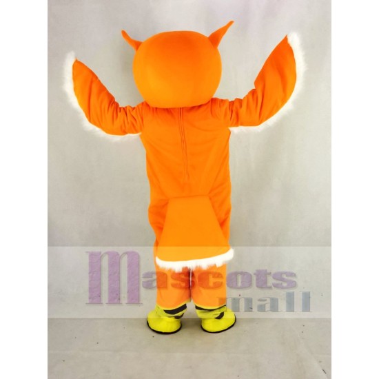 Orange Ollie Owl Mascot Costume Animal