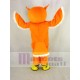 Orange Ollie Owl Mascot Costume Animal