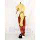 Realistic Cobra Snake Mascot Costume in Brown Overalls