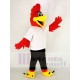 Red Roadrunner Bird Mascot Costume with White T-shirt