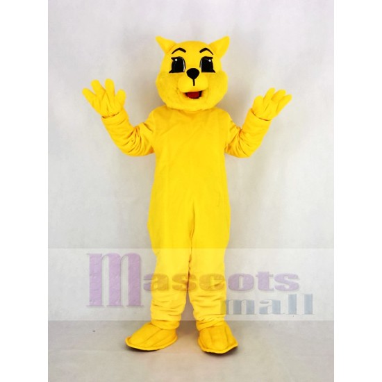 Gato montés amarillo Traje de la mascota Animal