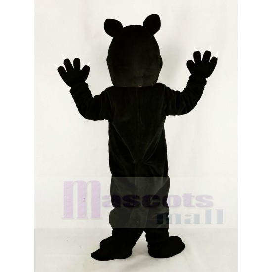 Fierce Black Wolf Mascot Costume Animal