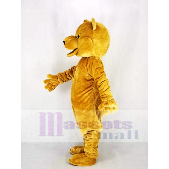 Long-haired Brown Bear Mascot Costume Animal