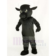 Negro feroz Toro Disfraz de mascota Animal