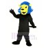 Fierce Blue Hair Lion Mascot Costume Animal