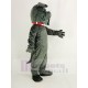 Dark Gray Bully Bulldog Mascot Costume Animal