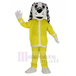 Dalmatian Fire Dog Mascot Costume in Yellow Coat Animal