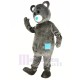 Gray Teddy Bear Mascot Costume Cartoon Male