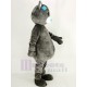 Gray Teddy Bear Mascot Costume Cartoon Male