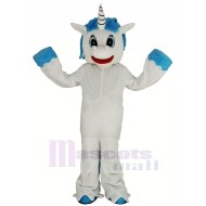 Licorne Costume de mascotte avec la crinière bleue