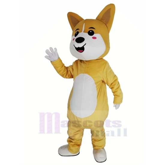 Perro amarillo de la suerte Disfraz de mascota Shiba Inu Akita