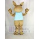 Rabbit Butler Mascot Costume with Blue Vest