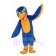 Royal Blue and Orange Falcon Mascot Costume Animal