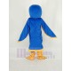 Royal Blue and Orange Falcon Mascot Costume Animal