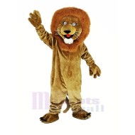 Lion souriant brun Costume de mascotte Animal