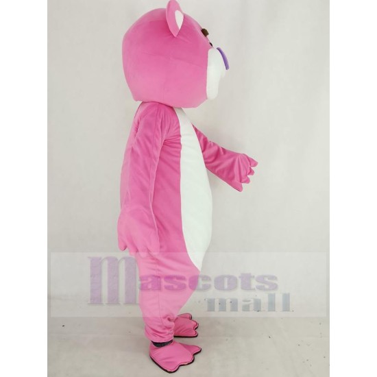 Toy Story Lotso Pink Bear Mascot Costume with Purple Nose