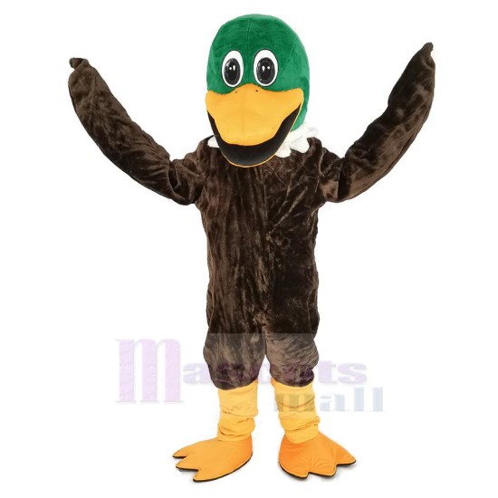 Green Head Mallard Duck Mascot Costume Animal