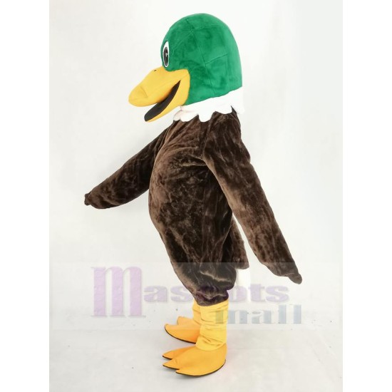 Green Head Mallard Duck Mascot Costume Animal