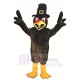 Thanksgiving Turkey Mascot Costume with Black Hat