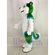 Green and White Husky Dog Fursuit Mascot Costume Animal