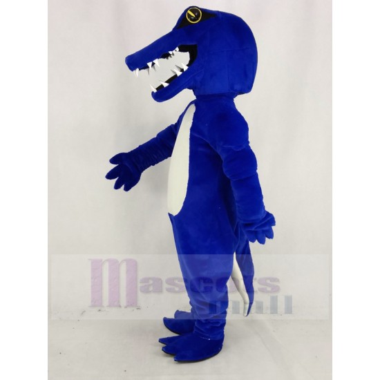 Sport Blue Alligator Mascot Costume Animal