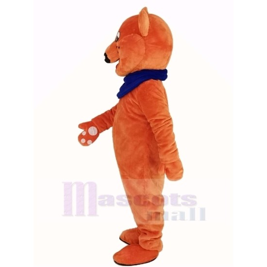 Orange Teddy Bear Mascot Costume