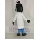 Doctor Hound Dog Mascot Costume with Glasses Animal