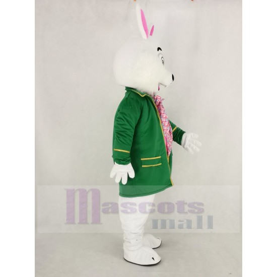 Wendell Easter Bunny Rabbit Mascot Costume in Green Coat