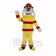 New Sparky the Fire Dog Mascot Costume with Red Hat