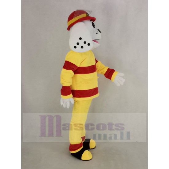 New Sparky the Fire Dog Mascot Costume with Red Hat