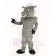 Power Gray Horse Mascot Costume with White Hair