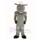 Power Gray Horse Mascot Costume with White Hair