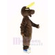 Strong Funny Brown Moose Mascot Costume Animal