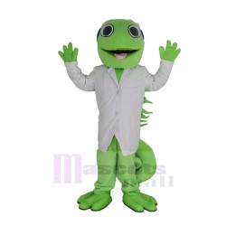 Chamäleon-Eidechse Leguan Grünes Reptil Maskottchen Kostüm