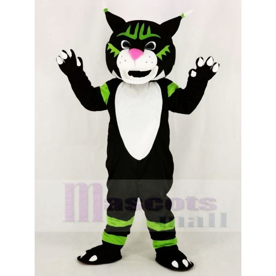 Chat Sauvage Noir Costume de mascotte Animal