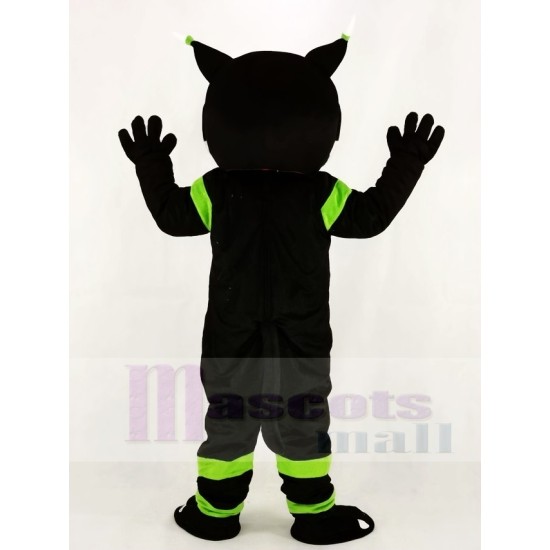 Gato montés negro Disfraz de mascota Animal