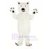 Small Eyes Polar Bear Mascot Costume Animal