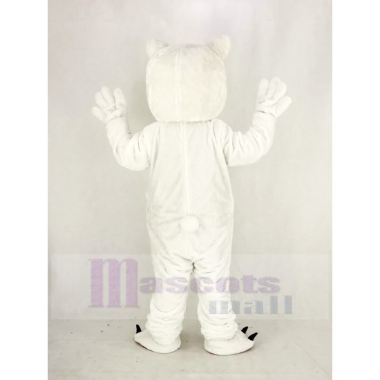 Small Eyes Polar Bear Mascot Costume Animal