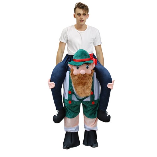 Huckepack Trag mich Kostüm Biermann Schotte Kobold Fahren auf Halloween Weihnachten zum Erwachsene