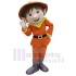 Orange Leprechaun Elf Mascot Costume Cartoon