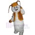 Snowman Mascot Costume Cartoon with Felt Hat