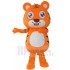 Smiling Auspicious Tiger Mascot Costume Cartoon