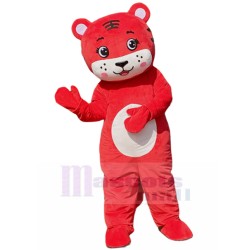 Adorable Bébé tigre rouge Costume de mascotte Dessin animé
