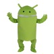 Light Green Android Robot Mascot Costume Cartoon